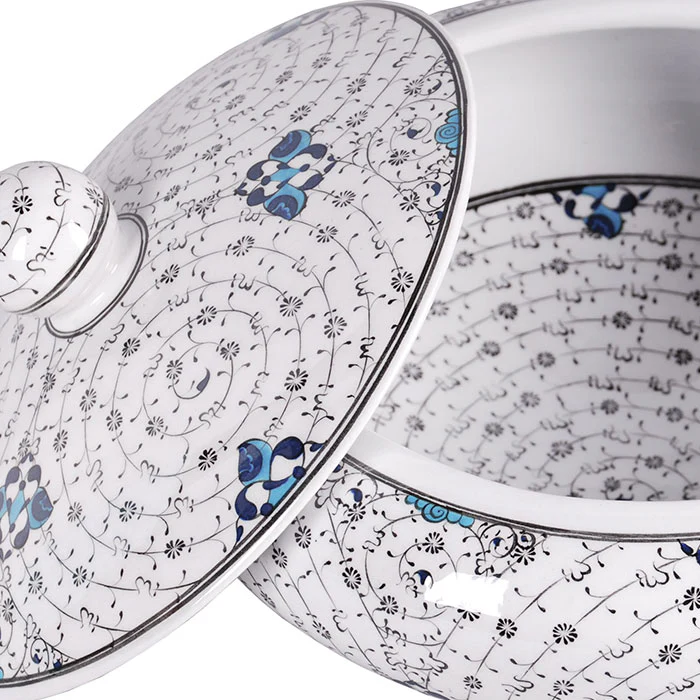 Iznik Bowl | Golden Horn Design - Black - Image 3