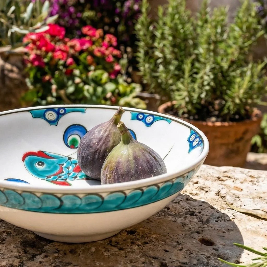 Iznik Bowl | Fish Motifs – Abundance - Image 3